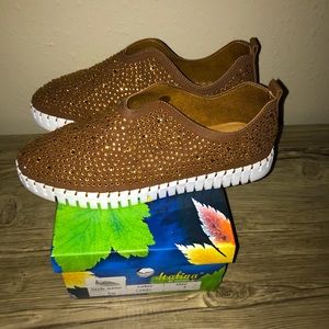 Italina by Summer Rio Slip On Sneakers Brown